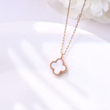 Women Necklace 18K Solid Gold Jewelry Real Diamond